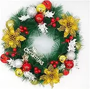 Wheelchair, Christmas Wreath, Christmas Tree Pine Needles in Front Door, Decorative Rattan, Artificial Outdoor Mall Decorative Jewelry 16 Inch