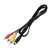 1X(1.5M 4.9ft 3 Male to 4 Pin S-Video Male PC Conversion Cable S6C7)3774