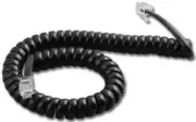 Vodavi Infinite 9ft Charcoal Gray Handset Cord Telephone Base Coil Curly Cord