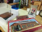 4 new train scenery models pola 1020 santa fe tower train coal bin scenery