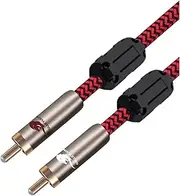 Coaxial Spdif Cable Male to Male Compatible with Projector AMP Subwoofer HiFi Audio/Video Cable Sheilding 1M 2M 2.8M 5M 8M 10M(Red,5meter)
