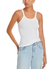 Re/Done Ribbed Cotton Tank