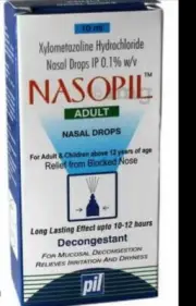 Xylometazoline xylometazoline 0.1 Blocked Nose Relief for adult 10ml PACK OF 5