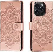 shingtomua for iPhone 15 Pro Case Wallet with Card Holder Kickstand Magnetic Soft Leather Flip Fold Case for iPhone 15 Pro Cover (Pink, iPhone 15 Pro)