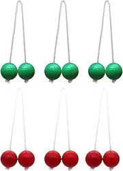 rockible 6Pcs Ladder Balls 42mm Tossing Balls Ladder Toss Game for Backyard Picnics Fun Event