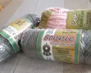 2 Rolls Bonnie Craft Cord Macrame Grey 50 Yards Each 4 mm, 1 Roll Cara's Cord