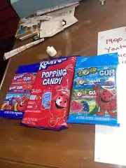 Kool-Aid Fruit Gum Sour Gum Popping Candy Sealed Exp 3/2025 Sealed HTF