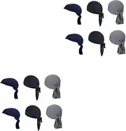 [BESTYASH] Quick Drying Outdoor Riding Cap Breathable Sun Protector Hats for Cycling Fishing Beach Daily Use Navy Blue Grey Black