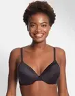 Maidenform 38DD Smooth Finish Push Up Bra ME0009 Black full coverage 0119BR