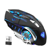 SC100 Wireless Mouse Charging Gaming Mouse Silent for Game PC Laptop Computer
