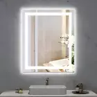 Dyconn Vanity Mirror 30"Wx36"H Frameless Rectangular Led Light+Anti-Fog+Floating