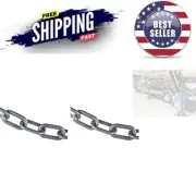 Plastic Barrier Chain Silver 2-Inch Link 25-Foot Pack of 2 Crowd Control