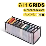 Foldable Drawer Organizer Divider Sock Underwear Storage Closet Wardrobe Box
