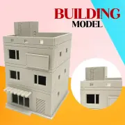Diorama 1:64 Scale City Buildings Model Train Railway Layout House Hotel Model