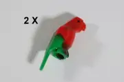 LEGO® Bird Parrot Small Beak Red Green Pattern [Amount of colour could vary]: