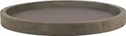 Stonebriar Large 11.8" Decorative Rustic Farmhouse Worn Natural Wood and Metal Tray