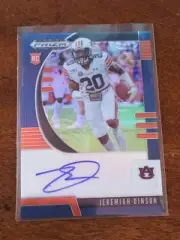 JEREMIAH DINSON 2020 Panini Prizm Draft Retail BLUE AUTO RC #184 AUBURN