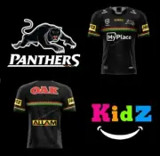 Penrith Panthers 2023 NRL Kids ALTERNATE TRIBAL Jersey Size 10 BNWT