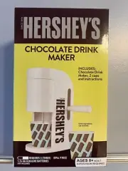 Hershey's Chocolate Drink Maker w/ Cups White NIB