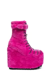 [Club Exx] Traitor Boots - Hot Pink Fur