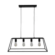 Walter 4 Light Boxed Metal Pendant