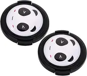 ARTIBETTER 2 Pack Universal 52mm Camera Lens Cap Covers Panda Pattern Lens Protector for DSLR Cameras
