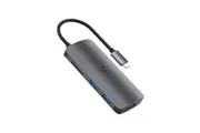 Cygnett CY3317HUBC2 Unite PocketMate USB-C Hub Black, 100W USB-C PD Pass-through Port, 2x US