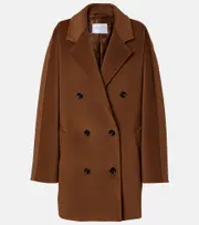 [Max Mara] Max Mara Rebus wool and cashmere coat UK 6 brown