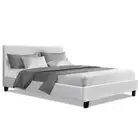 Bed Frame Double Size White NEO Artiss