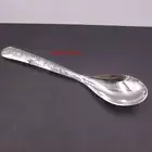 Solid 999 Fine Silver Spoon Fish Pattern Handle Dinner Spoon 5.51" For Adult