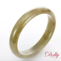 在飛比找森森購物網優惠-Dolly 緬甸黃皮帶綠糯種A貨玉鐲(134)