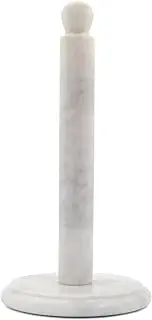 Radicaln Marble Paper Towel Holder White 12.5" Inches Handmade Paper Roll Holder with Stand - Wrapping Paper Holder Towel - Towel Holder Stand