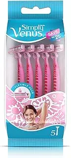 Gillette Venus Razor - (Pack of 5, Pink)