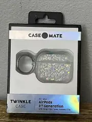 Case-Mate Twinkle Case with Ring Clip for Apple AirPods 3rd Gen Case NEW