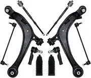 Front Lower Control Arms Ball Joints Sway Bar Links Tie Rod Boots 10pcs Sets Compatible For Honda Odyssey 2011-2017