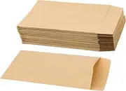 BOXOB 100pcs Small Coin Envelope, 2.4x3.9inch Kraft Envelopes for Seeds Mini Kraft Mailing Envelopes Small Parts Envelope for Small Items Storage (B25073)