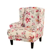 Stretch Armchair Cover Wing Back Chair Slipcover for Living Room Bedroom-Style 2