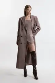 Wool Blend Tailored Playsuit