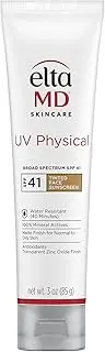 EltaMD UV Physical Water-Resistant Facial Sunscreen SPF 41 - For Extra-Sensitive & Post-Procedure Skin 85g/3oz
