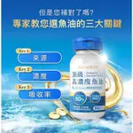 德國頂級高濃度魚油 (60粒/瓶) | 深海魚油 機能保健食品 OMEGA3