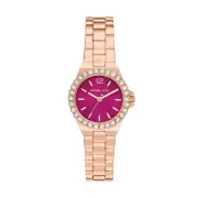 Michael Kors Lennox Three-Hand Rose Gold-Tone Stainless Steel Watch MK7396