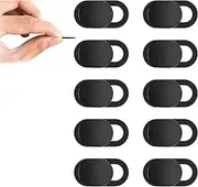 10-Pack Webcam Cover for Amazon Echo Spot, T Tersely 0.022 Inch Ultra Thin Laptop Camera Cover Slide fits Smartphone, iPad, Desktop, PC, MacBook, Mac, iMac, Computer, Protecting Privacy Security