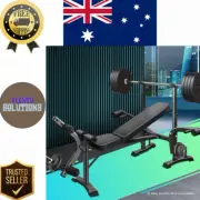 Weight Bench Press Multi-Station Fitness Home Gym Pulldown Equipment Incline NEW