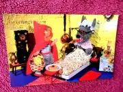 GREETINGS FROM MIRIAM VALE NTH QLD. ROBIN HOOD & BAD WOLF COLOUR POSTCARD [17]