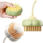 Wet or Dry Brushing Shampoo Brush with Dispenser Scalp Cleaning Scrubber Home