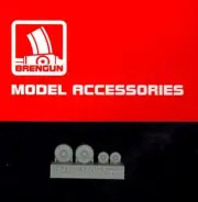 Brengun Models 1/144 GRUMMAN F-14D TOMCAT WHEELS Resin Set