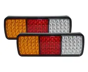 2x LED Trailer Light Reverse Indicator Brake Tail Lights Truck Caravan UTE 12V 75 LEDs