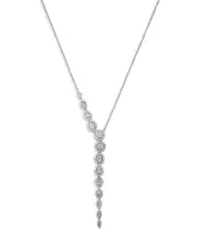 Bloomingdale's Fine Collection Diamond Lariat Necklace in 14K White Gold, 1.35 ct. t. w.