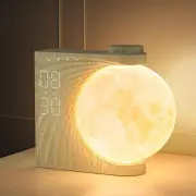 Rotatable Moonlight Alarm Clock, Sunrise Alarm Clocks, Night Lamp for Bedroom...