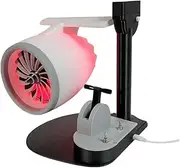 Generic USB Jet Fan Desktop Turbofan Jet Engine Fan with Humidifier and Tail Light (Red)